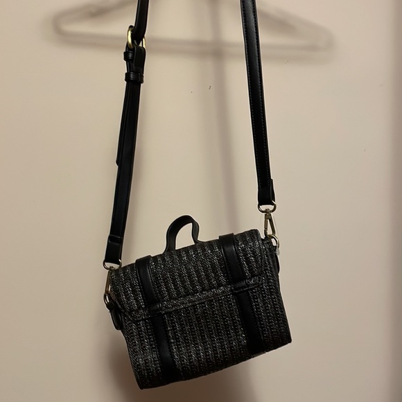 Anthropolgie Woven Black Purse - Picture 3 of 4
